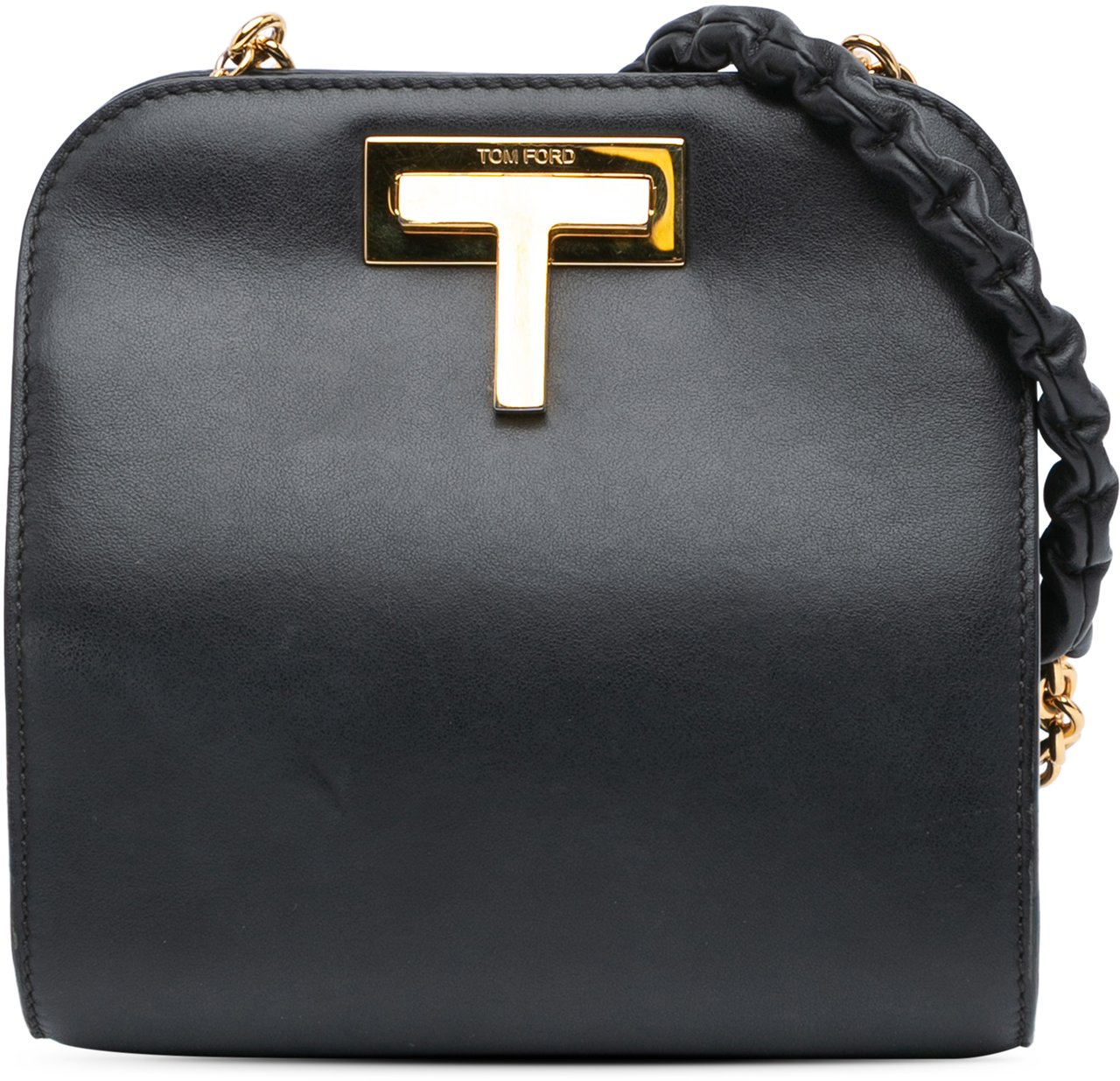 Tom Ford Calfskin Cosmo T Chain Crossbody Zwart