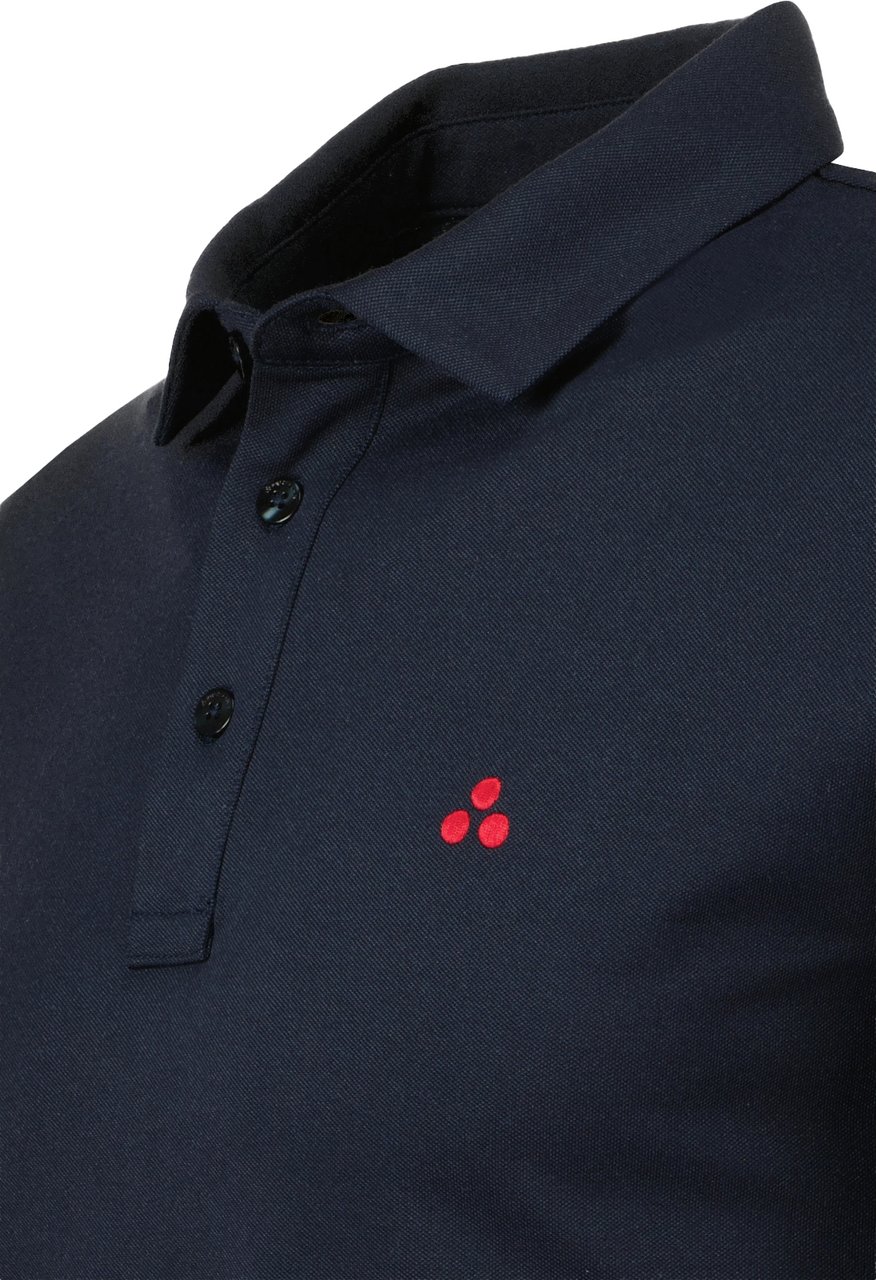 Peuterey Polo Mezzola Navy Blauw