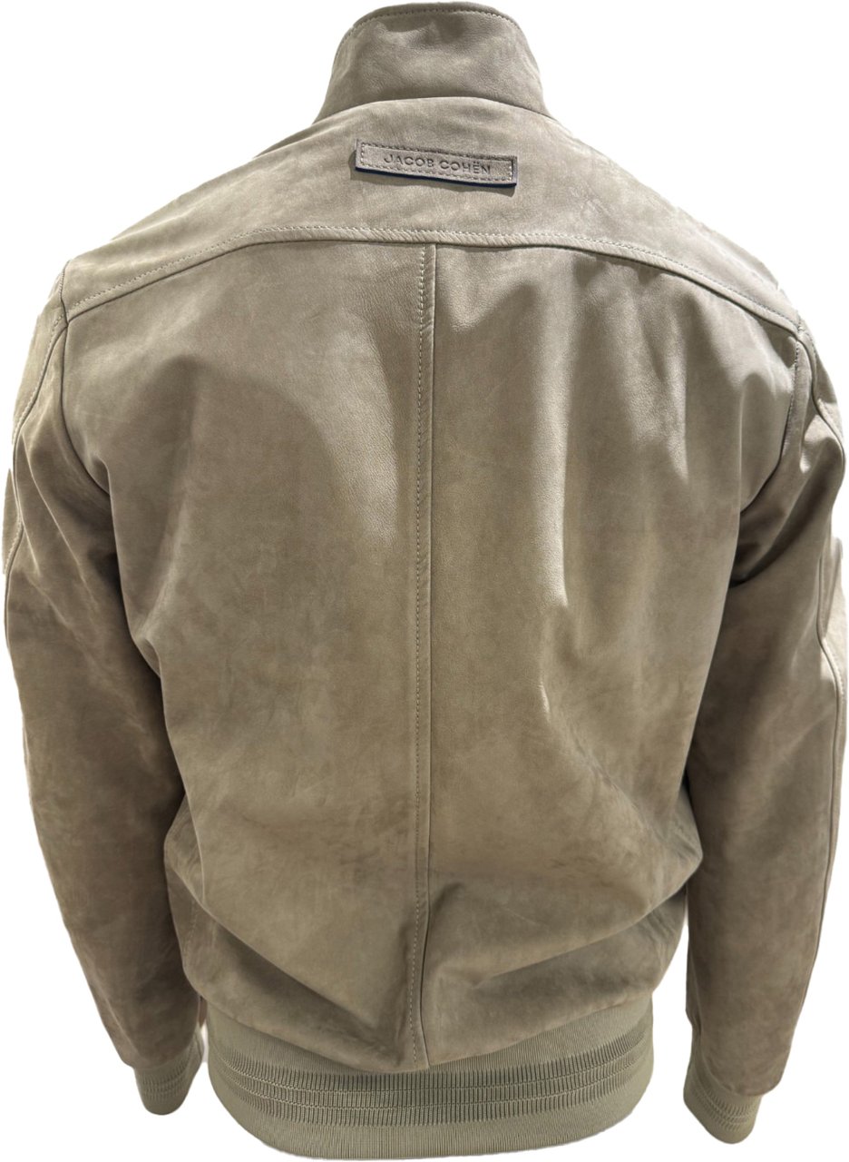 Jacob Cohen Calf leather jacket Beige