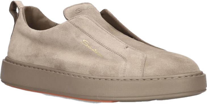 Santoni Instapper Victory Leer Taupe Taupe