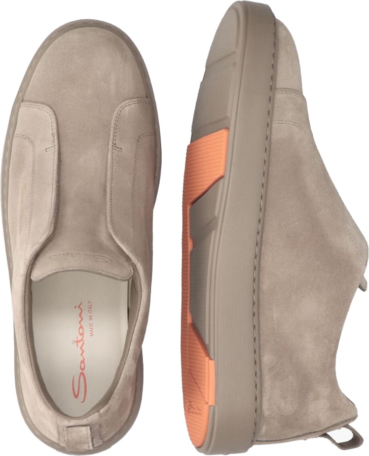 Santoni Instapper Victory Leer Taupe Taupe