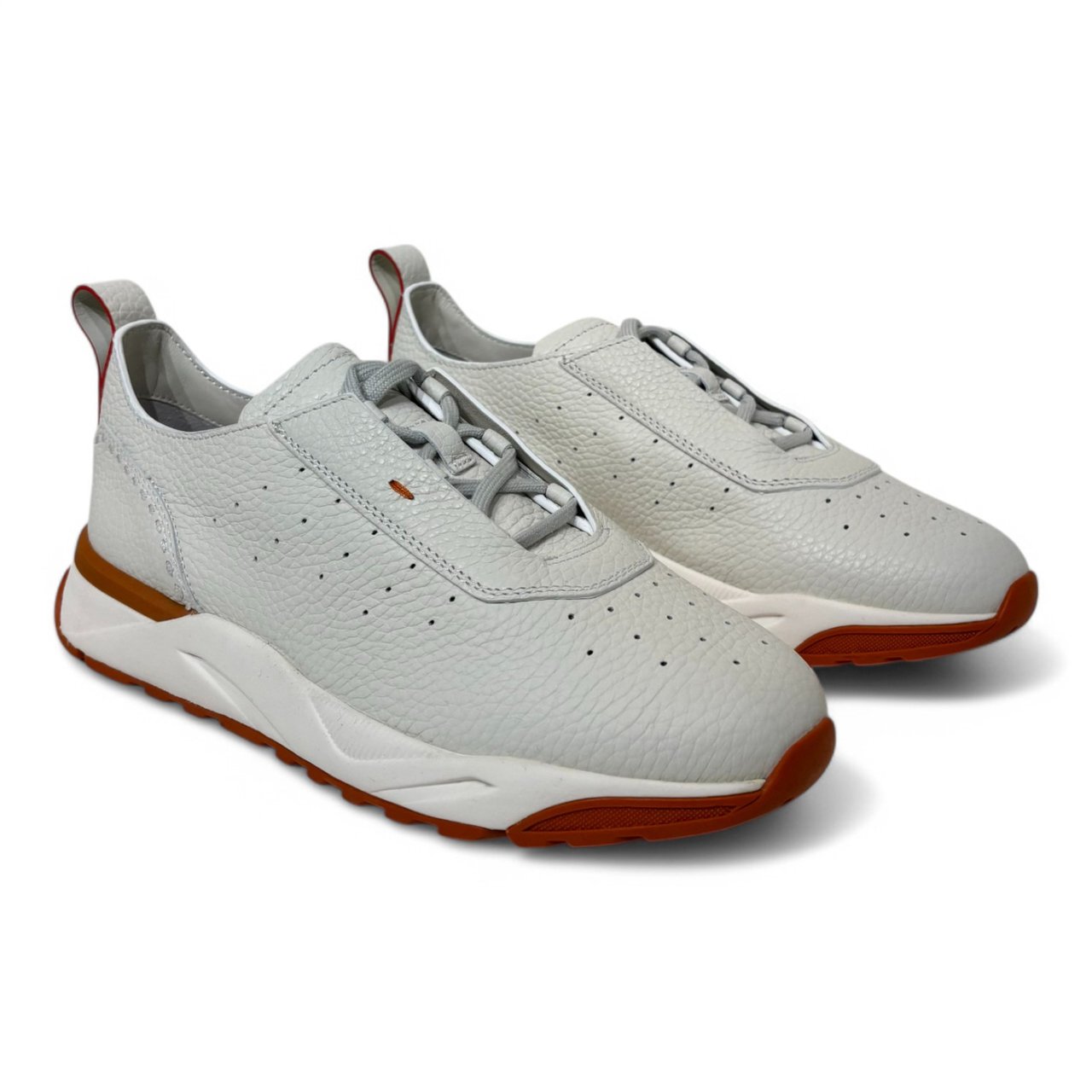 Santoni Sneaker wit New Leas Row Wit