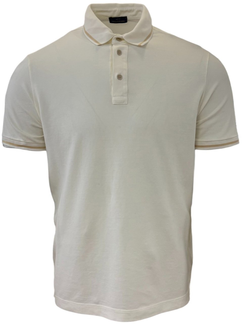 Paul & Shark Polo moon badge Neutraal