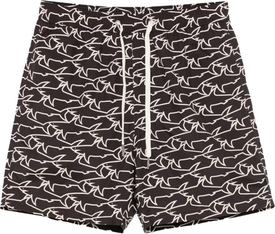 Paul & Shark Zwemshort zwart/beige Zwart