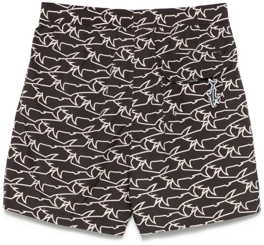 Paul & Shark Zwemshort zwart/beige Zwart