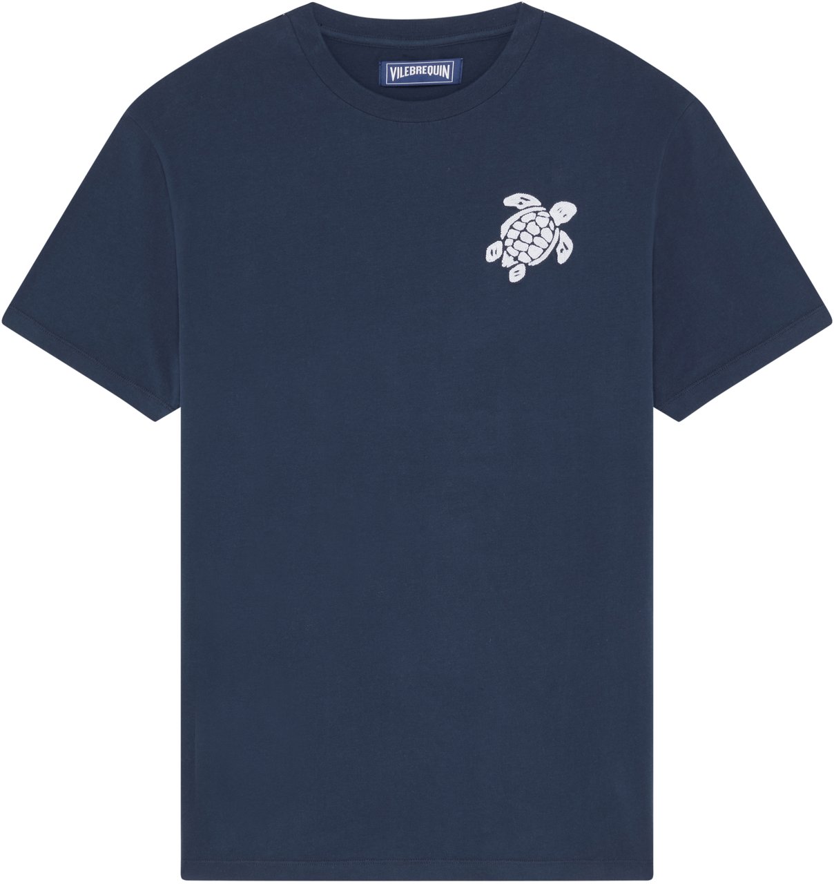 Vilebrequin T-shirt bleu marine Portisol Blauw