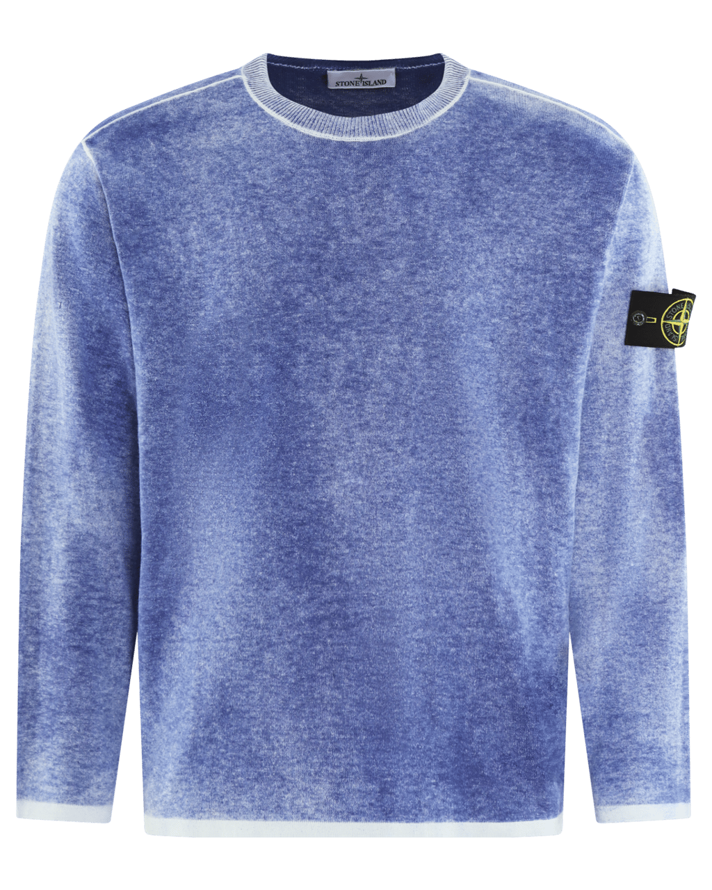 Stone Island Heren Logopoatch Sweater Blauw Blauw