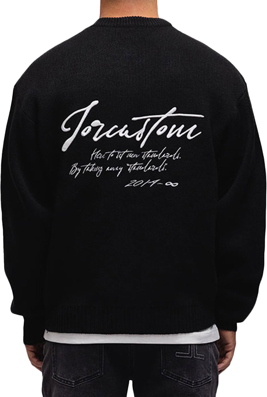 JORCUSTOM Knitwear Sweater Black Zwart