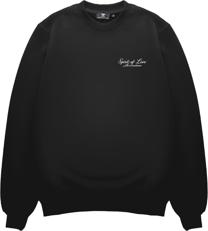 JORCUSTOM Spirit Of Love Sweater Black Zwart