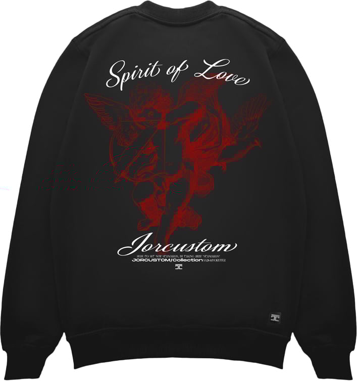 JORCUSTOM Spirit Of Love Sweater Black Zwart