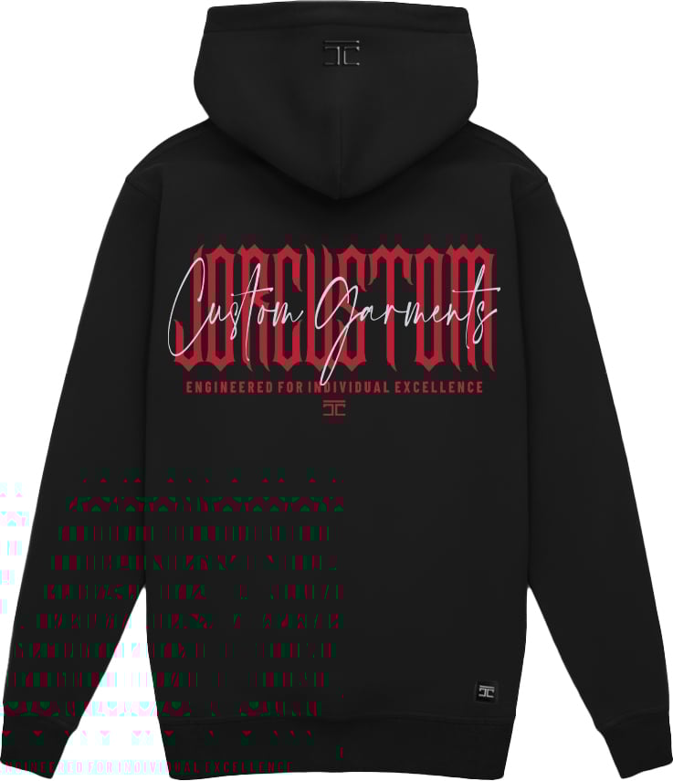 JORCUSTOM Excellence Cost SlimFit Hoodie Zwart