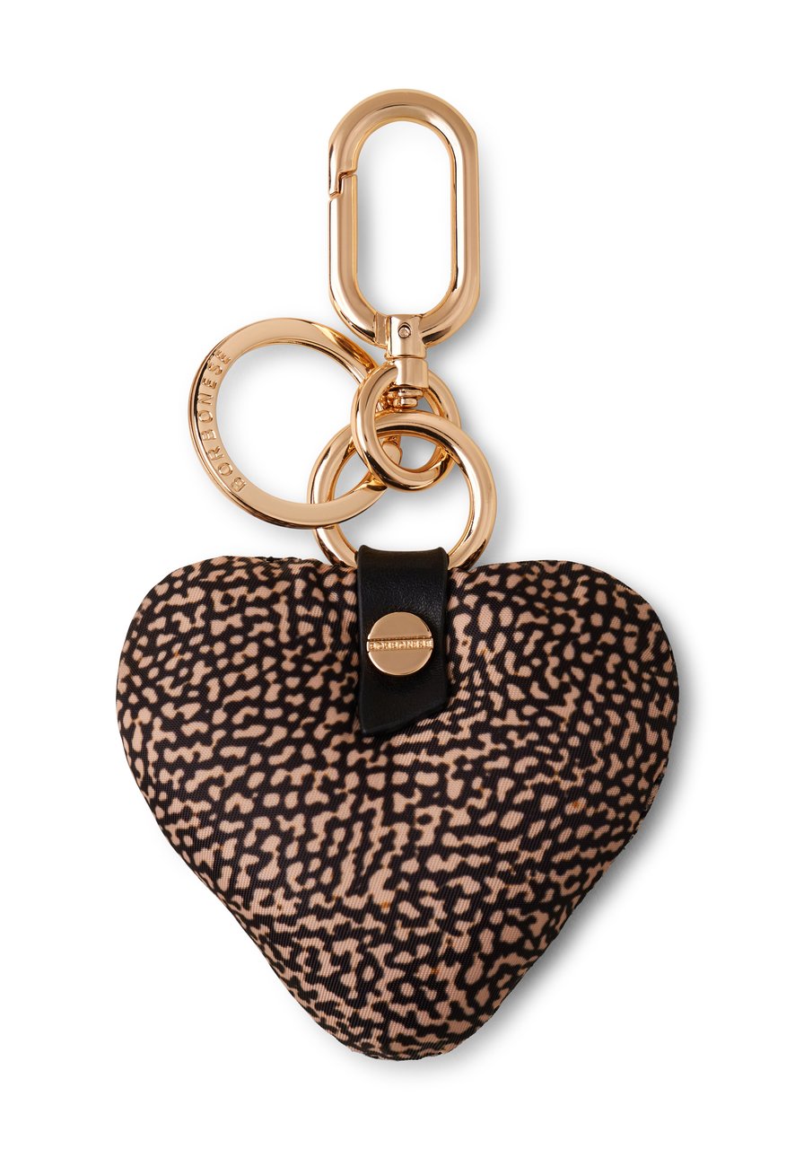 Borbonese HEART KEYCHAIN Bruin