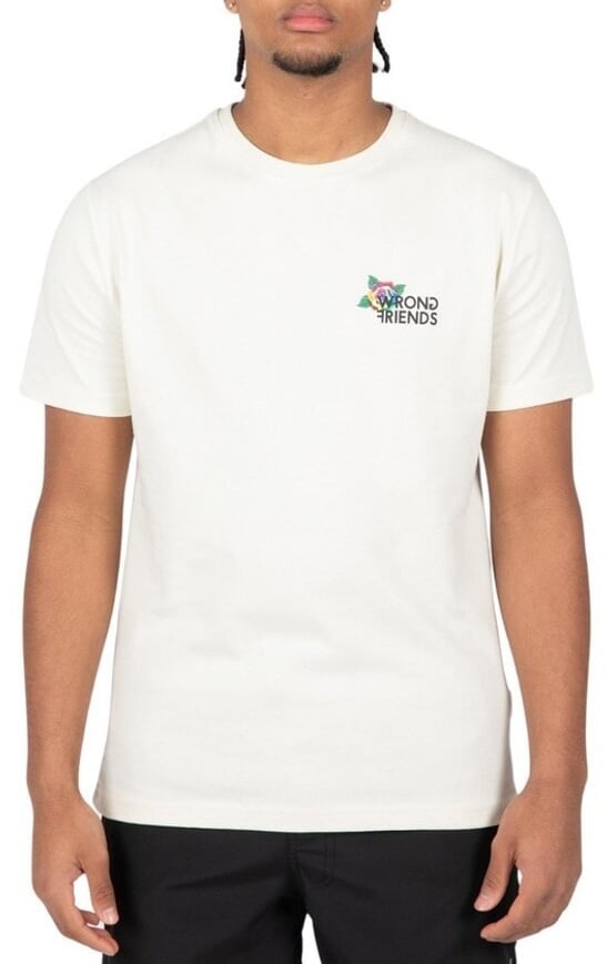Wrong Friends TAMBA ROSES T-SHIRT - COCONUT WHITE Wit