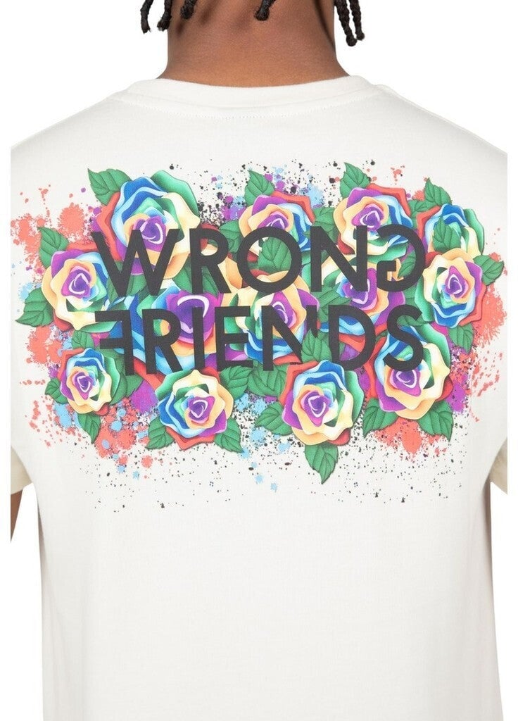 Wrong Friends TAMBA ROSES T-SHIRT - COCONUT WHITE Wit