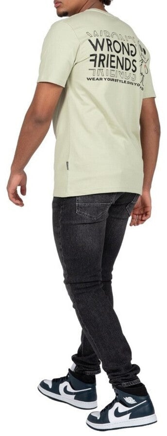 Wrong Friends VICHY T-SHIRT - LIGHT GREEN Groen