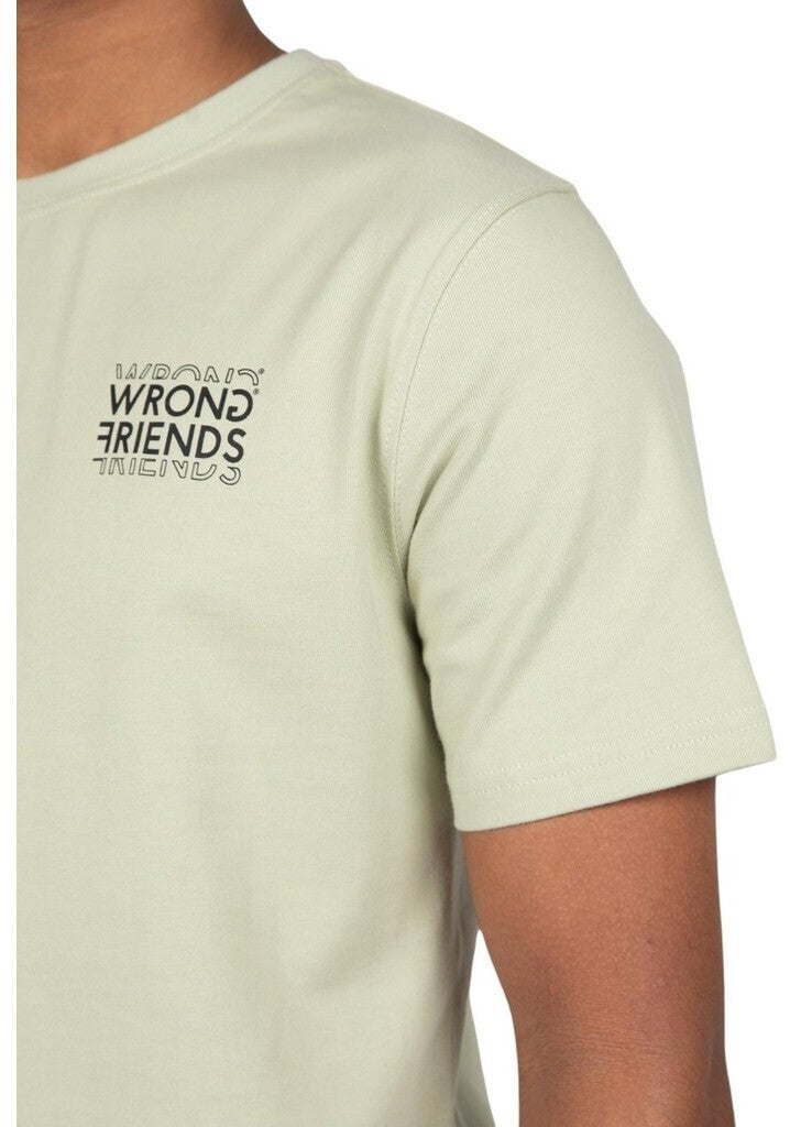 Wrong Friends VICHY T-SHIRT - LIGHT GREEN Groen