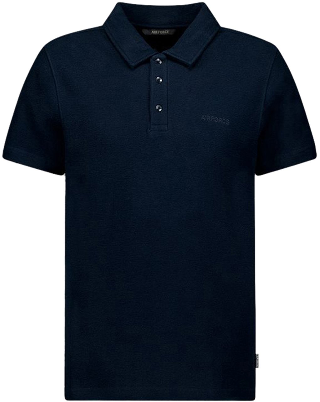 Airforce Woven Polo Blauw Blauw