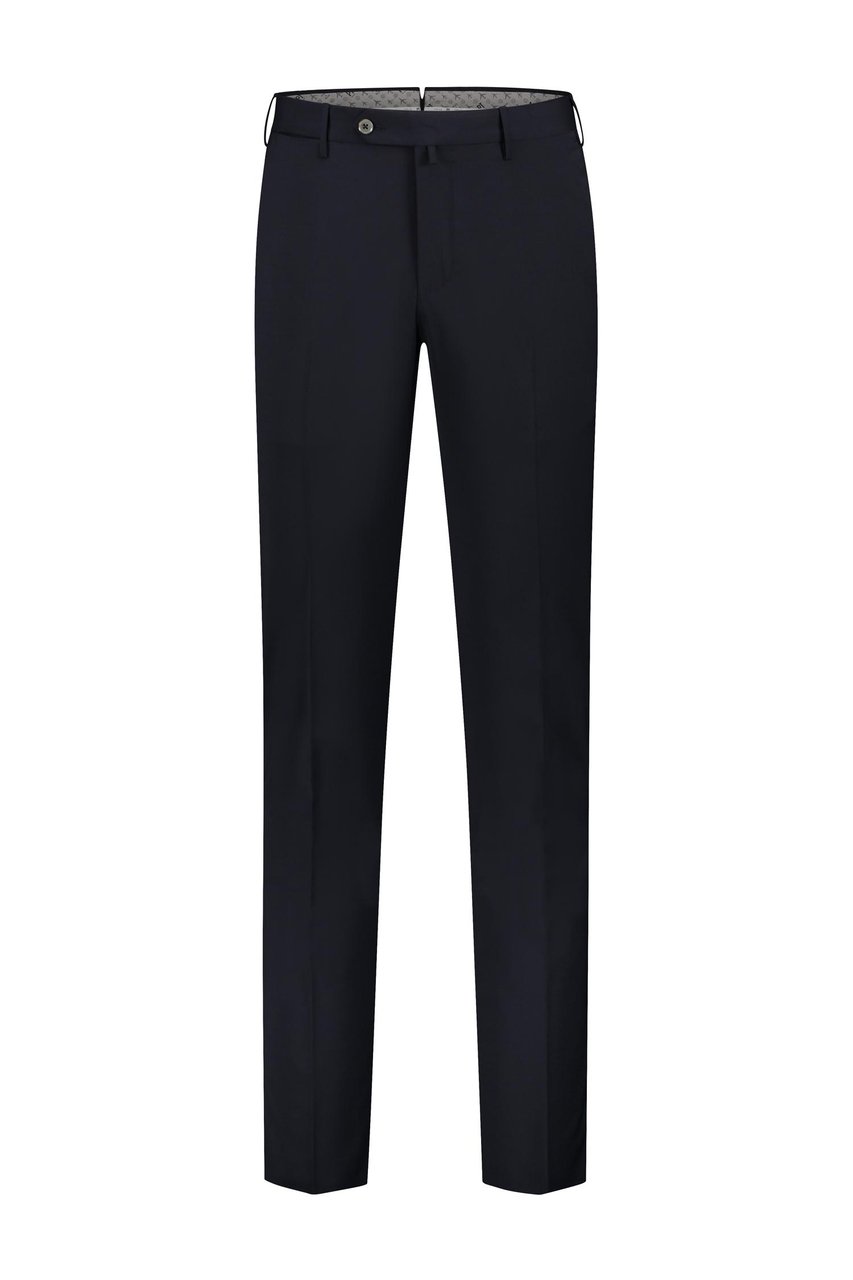 PT Torino Pantalone  - S-slim Flat Front, Diagonal Pockets, Rd Back Pocket Blauw