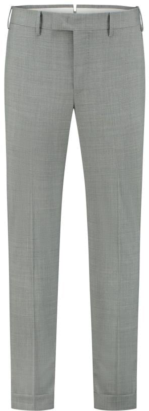PT Torino Pantalone  - Master,  Pleat, Diagonal Pockets, Flap Back Pockets, Turn-up Grijs