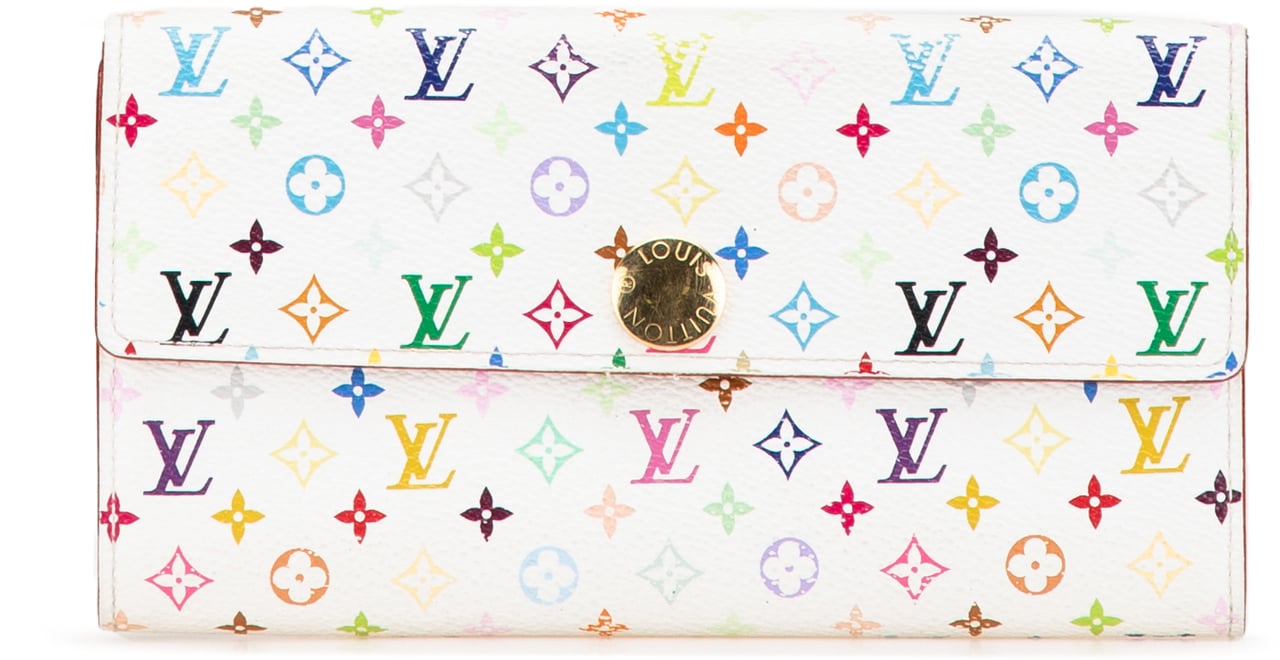 Louis Vuitton Monogram Multicolore Sarah Long Wallet Wit