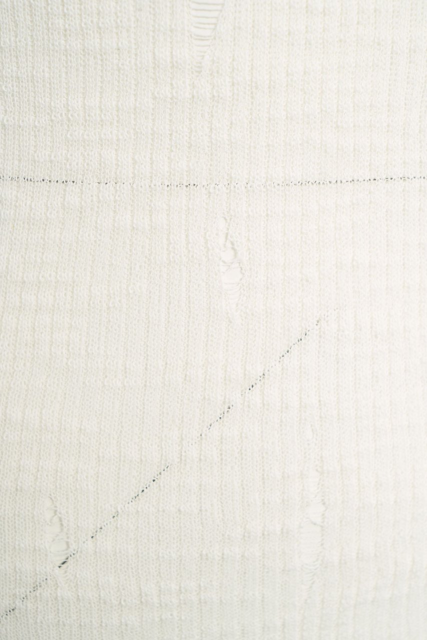 Pinko Tank top with destroyed details Wit