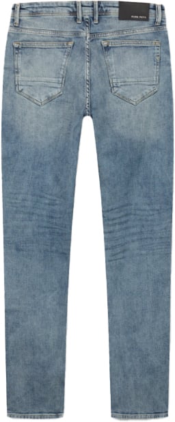 Pure Path Pure Path The Ryan Slim Fit Tapered Leg Blauw