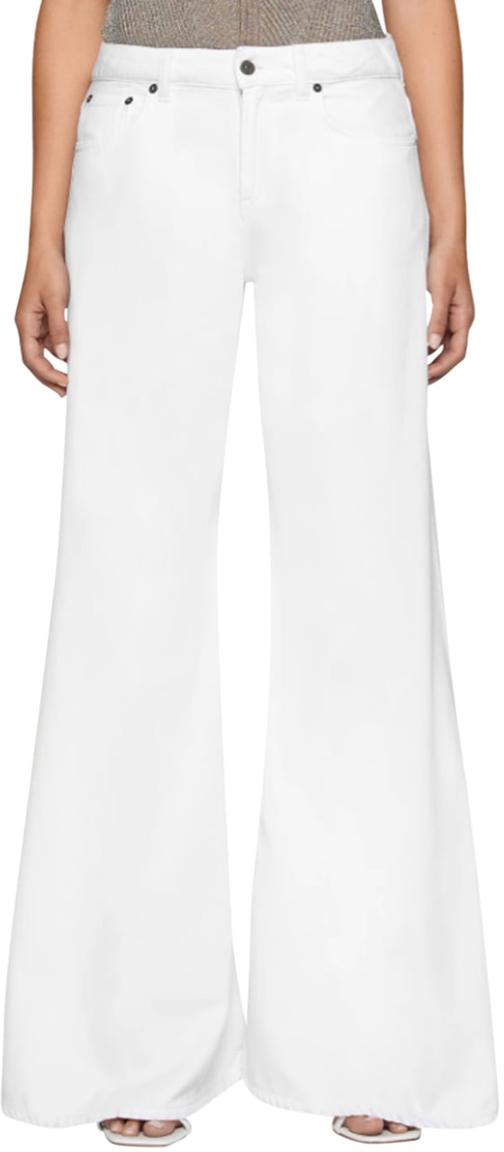 Dondup Trousers White Wit