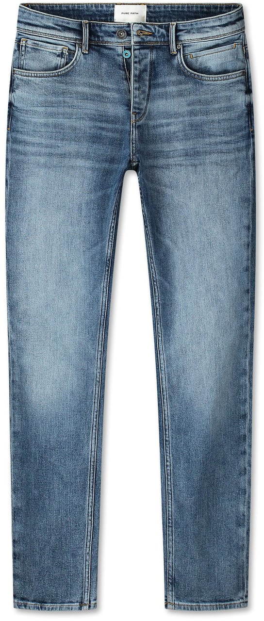 Pure Path Pure Path The Ryan Tapered Fit Blauw