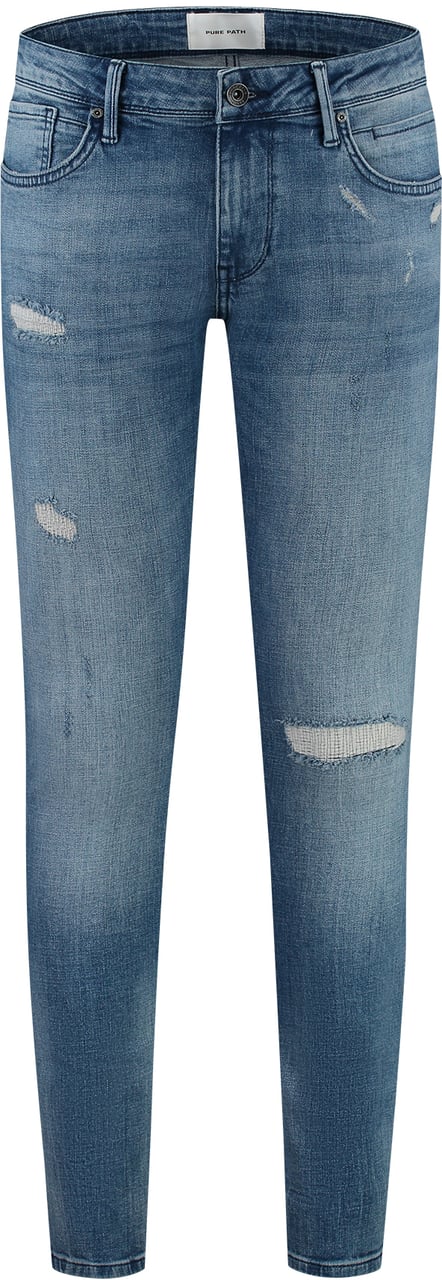 Pure Path Pure Path The Jone Denim Slim Fit Blauw