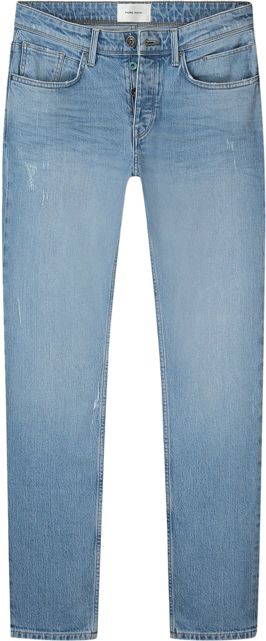 Pure Path Pure Path The Ryan Tapered Fit Blauw