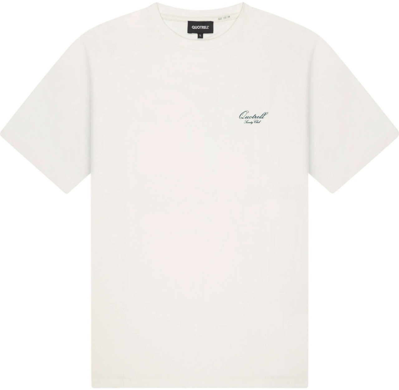 Quotrell Salud Tee | Off White/green Wit