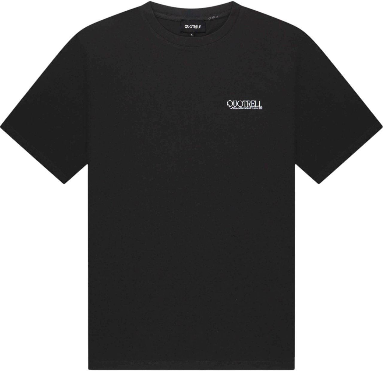 Quotrell Rivera Tee | Black/white Zwart