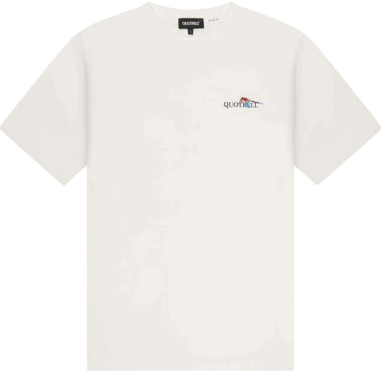 Quotrell Jungle Tee | Off White/black Wit