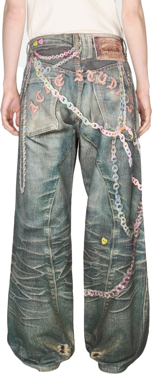 Acne Studios Acne Studios Jeans Mid Blue Blauw