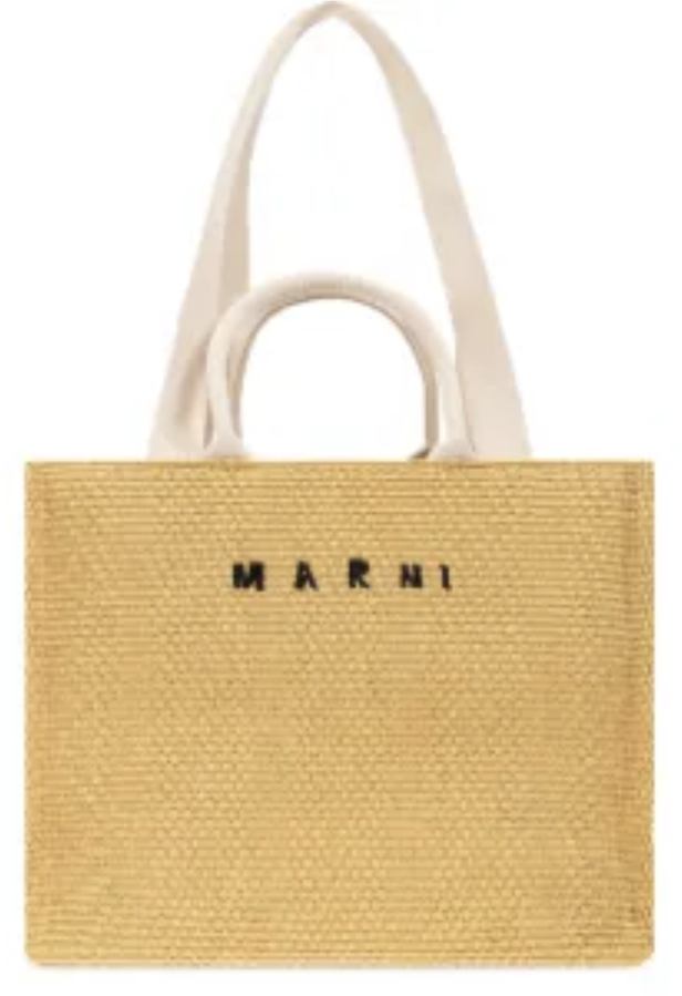 Marni Large Basket Yellow Geel