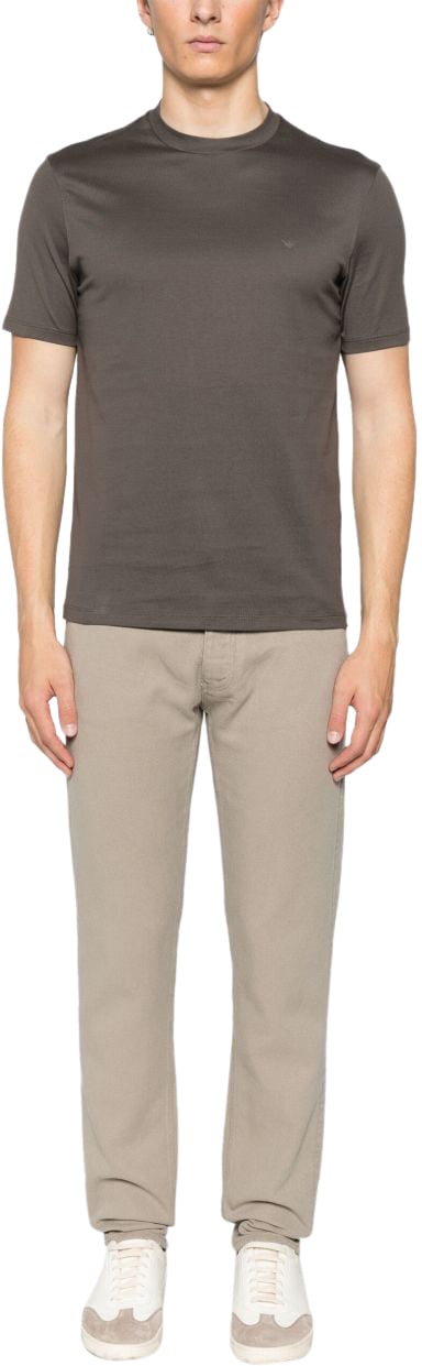 Emporio Armani T-Shirts And Polos Brown Bruin