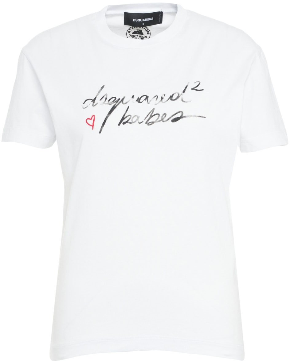Dsquared2 T-shirt with logo Wit