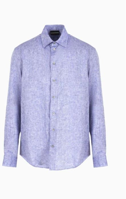 Emporio Armani Shirts Blue Blauw