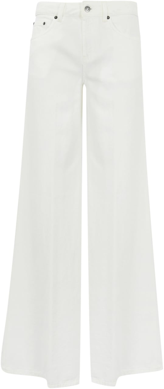 Dondup Trousers White Wit