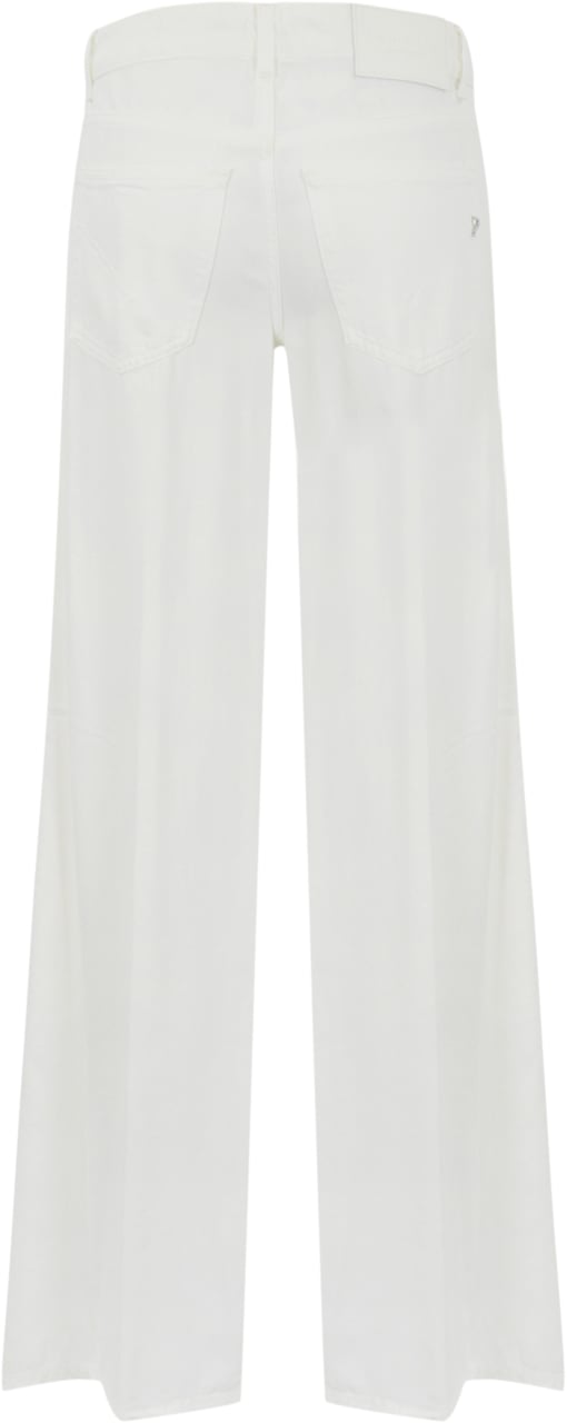 Dondup Trousers White Wit