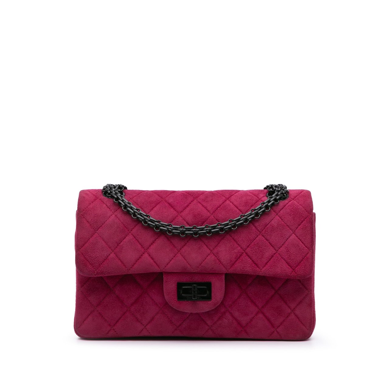 Chanel Reissue 2.55 Quilted Velvet Double Flap 225 Roze