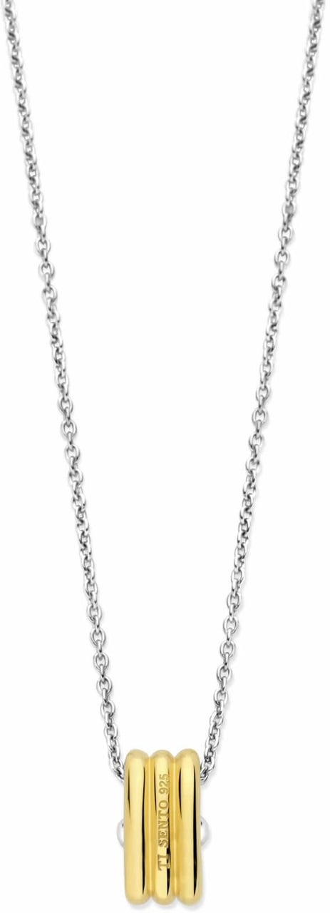 Ti Sento Ti Sento Collier 34057ZY/42 Zilver met Geelgouden Plating en Zirkonia 42cm Divers