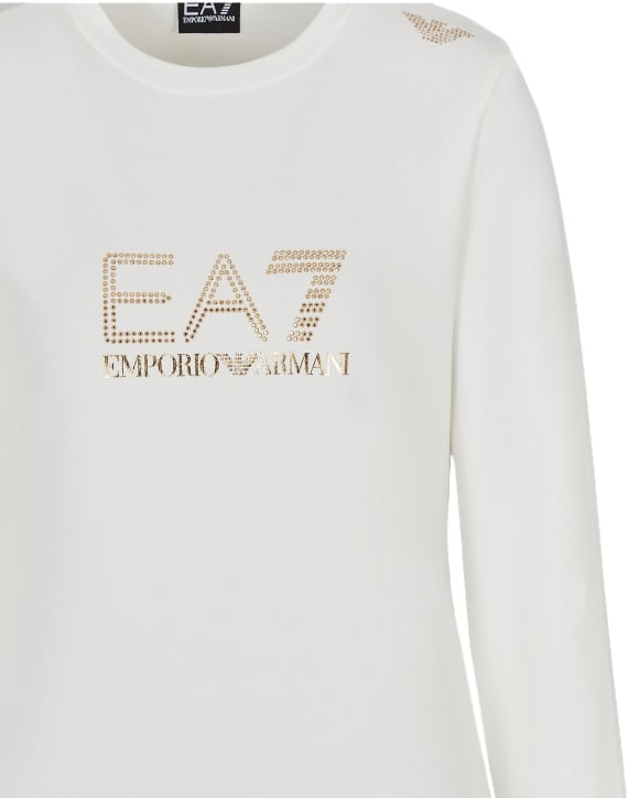 EA7 Sweaters White Wit