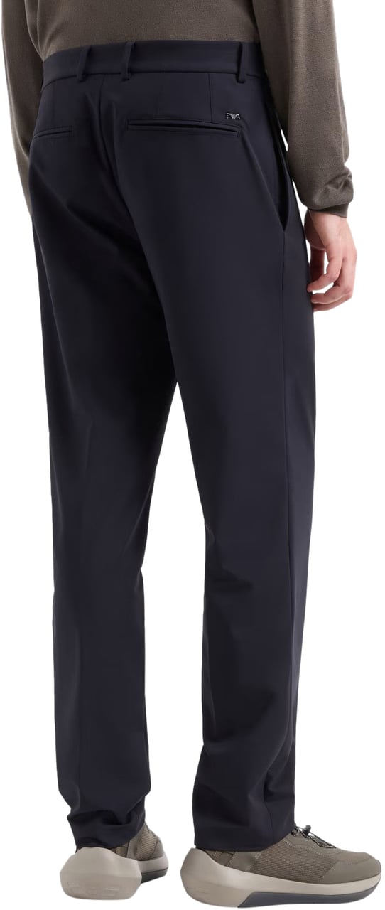 Emporio Armani EMPORIO ARMANI TRAVEL ESSENTIAL NAVY PANTS Blauw