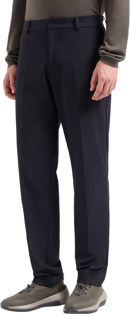 Emporio Armani EMPORIO ARMANI TRAVEL ESSENTIAL NAVY PANTS Blauw
