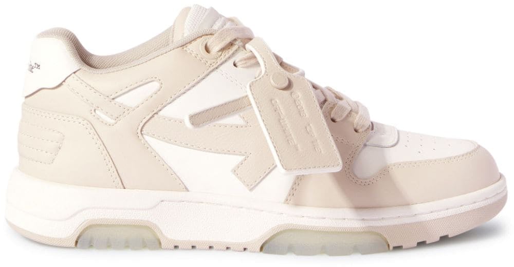 OFF-WHITE Dames Out Of Office Sneaker Wit/Beig Wit