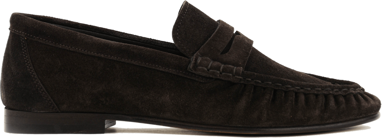 Posa Penny Loafer Wrinkle Dark Brown Bruin