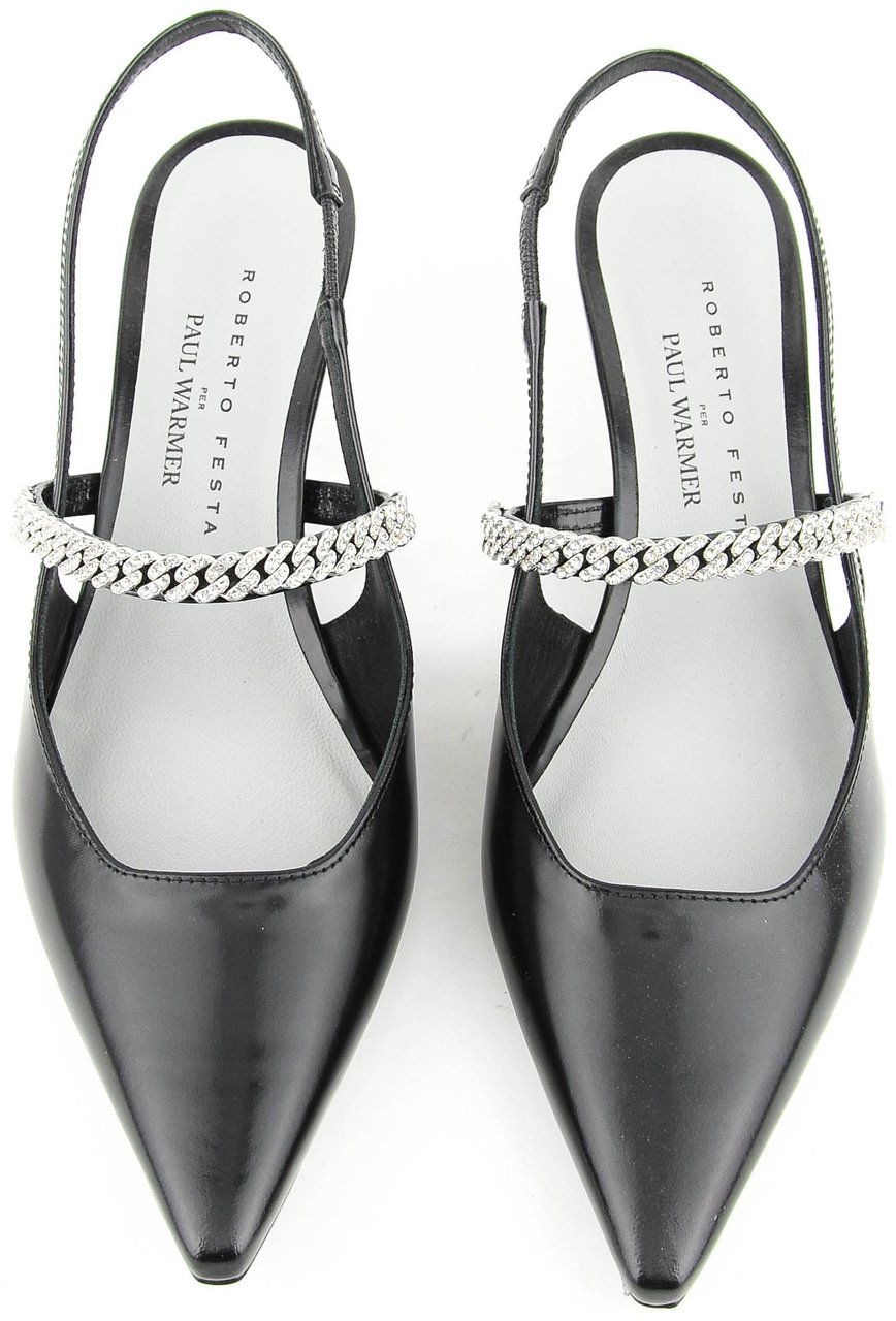 Roberto Festa Mallory Pump Slingback Black Zwart