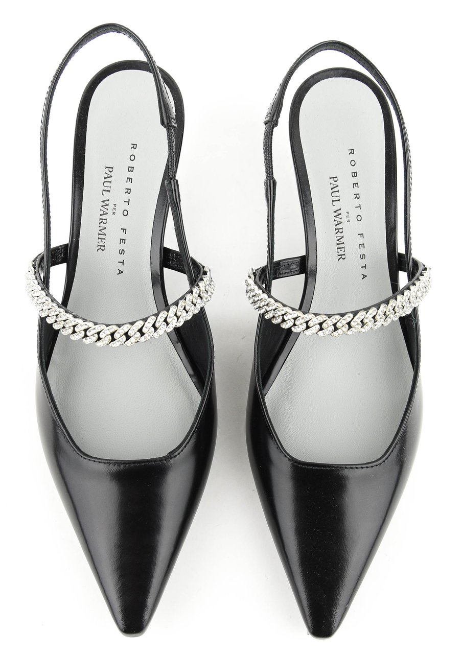 Roberto Festa Mallory Pump Slingback Black Zwart
