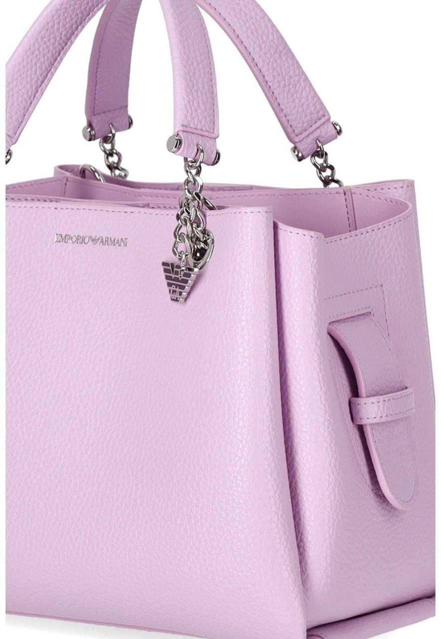 Emporio Armani EMPORIO ARMANI CHARM PEONIA HANDBAG Roze